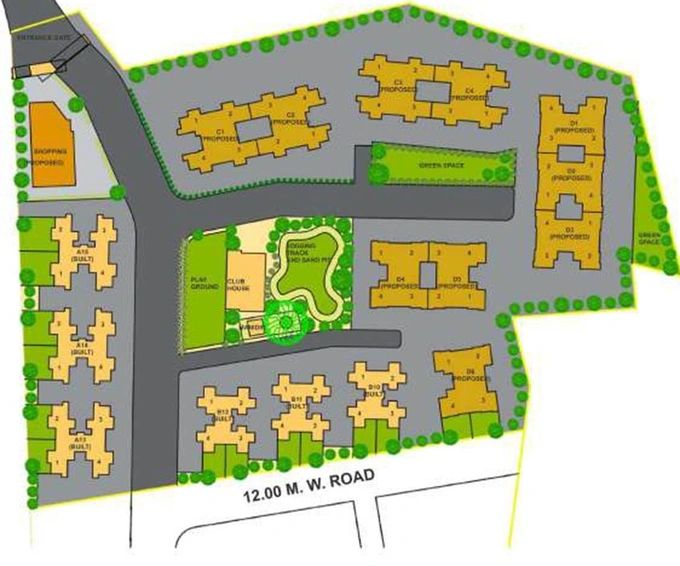 Master Plan of Amal Maple Terraces in Palghar, Palghar - Image 212059