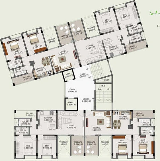 Floor Plan of Ivory Tathastu in Mahalunge, Pune - Image 212094