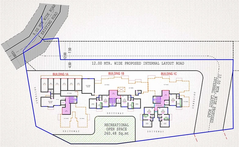 Master Plan of Inspiration Krishna Solitaire in Palghar, Palghar - Image 212144