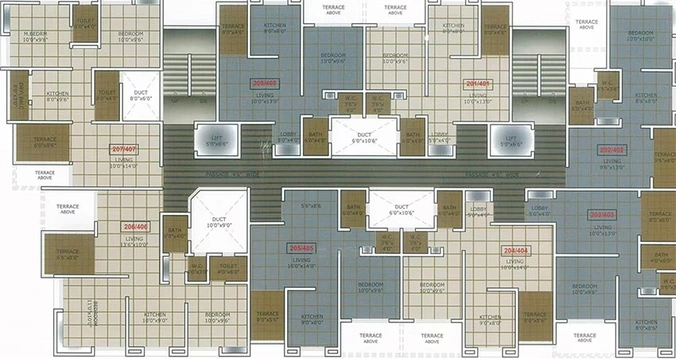 Floor Plan of Om Chidanand Audumbar in Shivane, Pune - Image 212176
