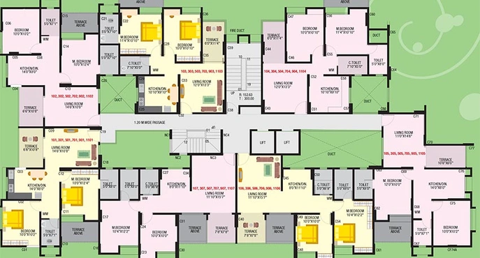 Floor Plan of Prathamesh Amrutvel in Warje, Pune - Image 212190