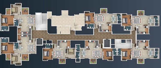 Floor Plan of Saheel Itrend Life 2 in Wakad, Pune - Image 212242