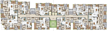 Floor Plan of Aradhana Bhavyaa Green Grandeur in Jagatpura, Jaipur - Image 117738