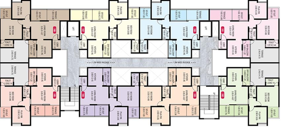 Floor Plan of Akshay Nirmal in Katraj, Pune - Image 212310