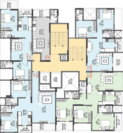 Floor Plan of Badhekar Mrudugandha in Kothrud, Pune - Image 212391