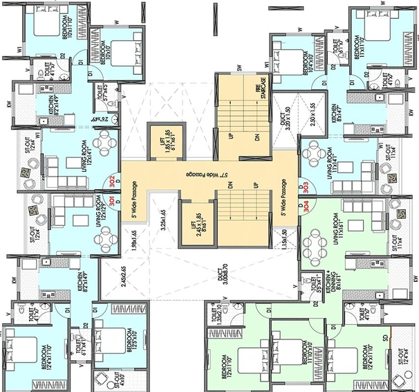 Floor Plan of Badhekar Niraj Nirmiti in Kothrud, Pune - Image 212398
