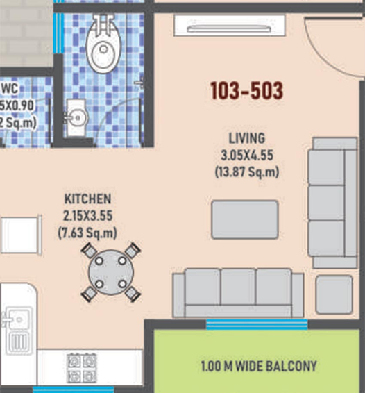 1 RK Flat in Swara Shree Siddhivinayak Residency in Palghar West, Palghar - Image 829669