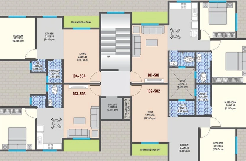 Floor Plan of Swara Shree Siddhivinayak Residency in Palghar West, Palghar - Image 212517