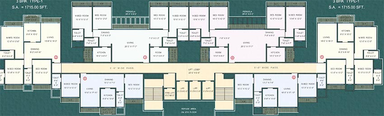 Floor Plan of Quba Marine Heights in Bhiwandi, Thane - Image 212541