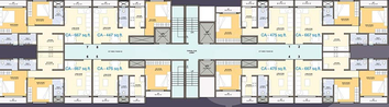Floor Plan of Quba Asma Garden in Bhiwandi, Thane - Image 212569