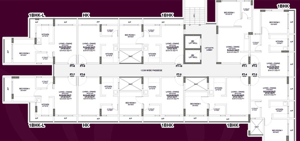 Floor Plan of Shagun Residency in Bhiwandi, Thane - Image 212643