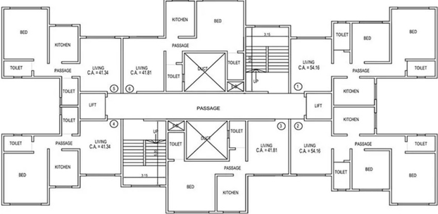 Floor Plan of Lodha Global Park in Dombivli, Thane - Image 212652