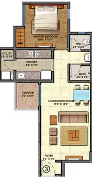 1 BHK Flat in Lodha Lakeshore Greens in Dombivli, Thane - Image 829702