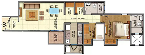 1.5 BHK Flat in Lodha Lakeshore Greens in Dombivli, Thane - Image 829703