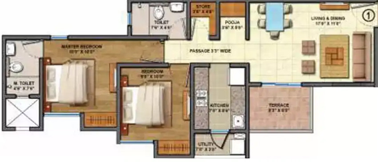 2 BHK Flat in Lodha Lakeshore Greens in Dombivli, Thane - Image 829704