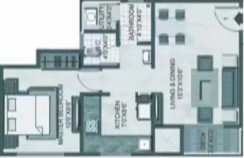 1 BHK Flat in Lodha Palava Casa Rio in Dombivli, Thane - Image 829718