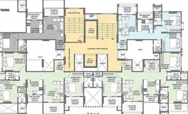 Floor Plan of Badhekar Tungbhadra in Kothrud, Pune - Image 212755