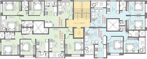 Floor Plan of Badhekar Vaibhavshree in Kothrud, Pune - Image 212761
