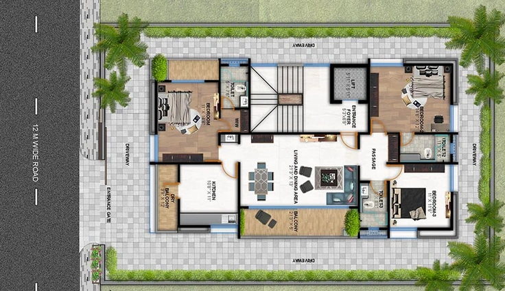 Master Plan of Makwana Vrindanand Elite in Kondhwa, Pune - Image 212828