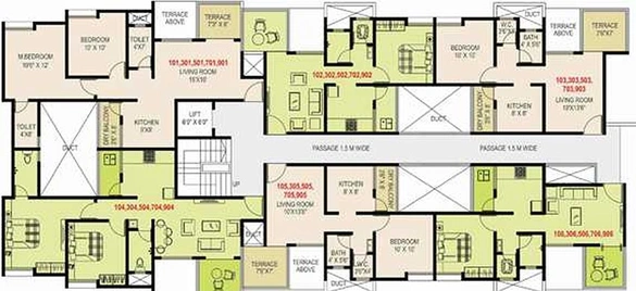 Floor Plan of Maple Aapla Ghar Chakan in Chakan, Pune - Image 212847