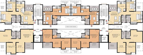 Floor Plan of Maple Aapla Ghar Wagholi Annexe in Wagholi, Pune - Image 212907