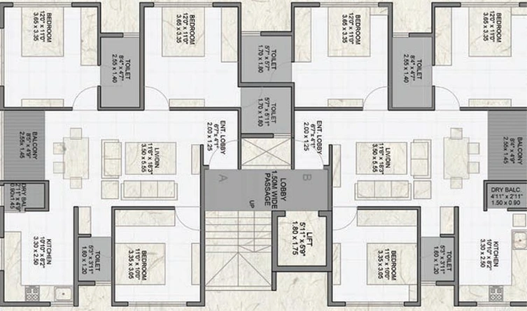 Floor Plan of Moraya Kasturi in Aundh, Pune - Image 212953