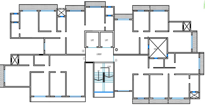 Floor Plan of Kabra Christina in Goregaon West, Mumbai - Image 212962