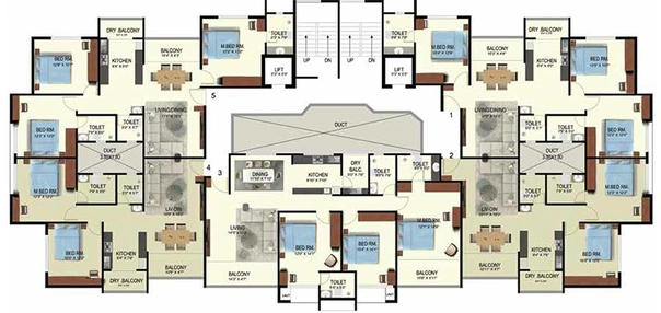 Floor Plan of Nirmitee Serenora in Bhugaon, Pune - Image 212992