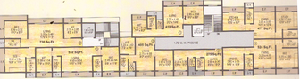 Floor Plan of Horizon Pramila Heights in Thane West, Thane - Image 212996
