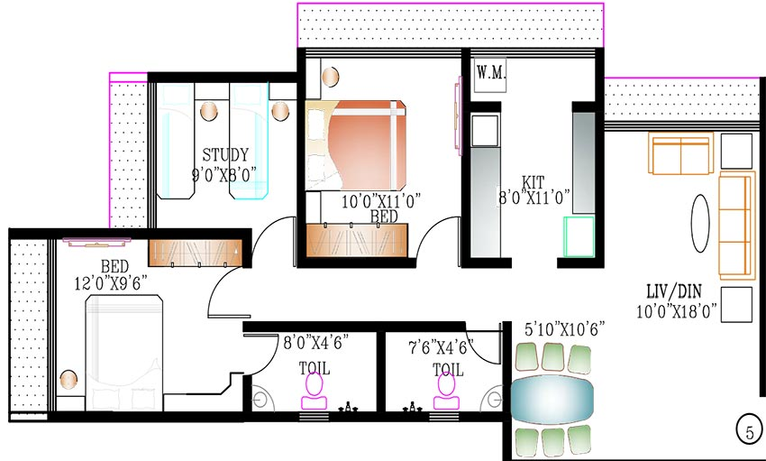 2.5 BHK Flat in Kabra New Vinay in Santacruz East, Mumbai - Image 829809