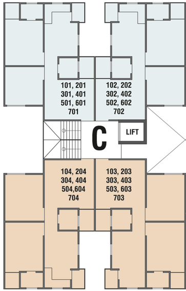 Floor Plan of Tanman Gold Point in Gorwa, Vadodara - Image 118905