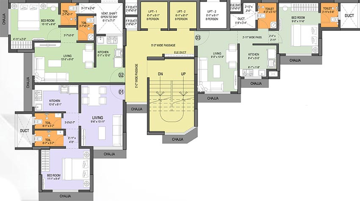 Floor Plan of Neelyog Aashiyana 2 in Kandivali West, Mumbai - Image 213092
