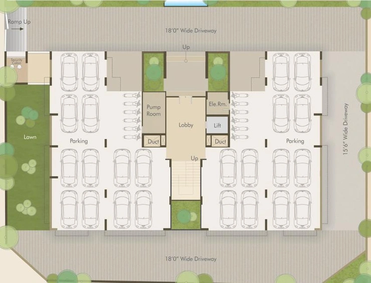 Master Plan of Hallmark Icon at 42 in Alkapuri, Vadodara - Image 117362