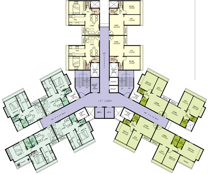 Floor Plan of Shirvawala Pratik Greens 1 in Dombivli, Thane - Image 213147