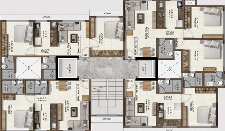Floor Plan of Pranav Ohana in Borivali West, Mumbai - Image 213166