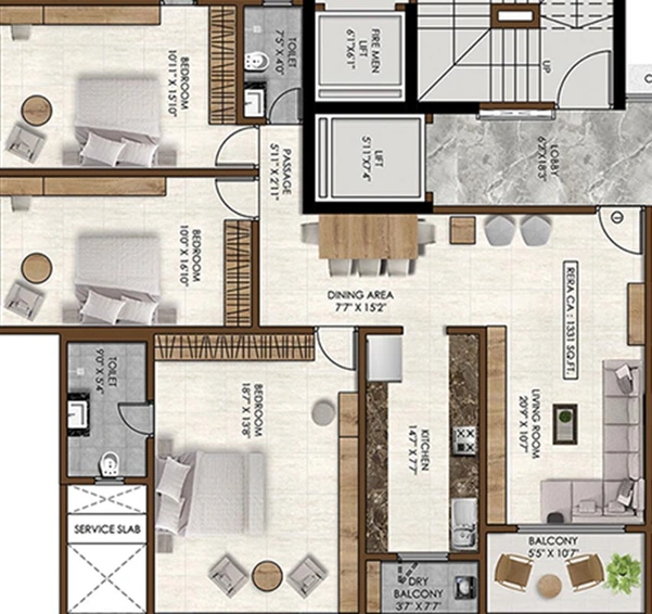 3 BHK Flat in Pranav Pearl Palace in Santacruz West, Mumbai - Image 829858