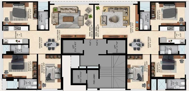 Floor Plan of Alag Ananta in Ghatkopar East, Mumbai - Image 213215