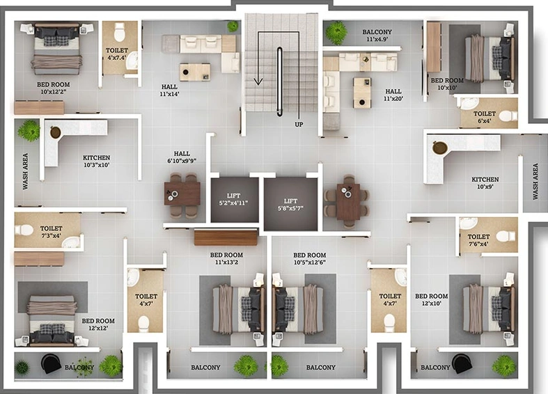 Floor Plan of Trident Silver Leaf in Somalwada, Nagpur - Image 213237