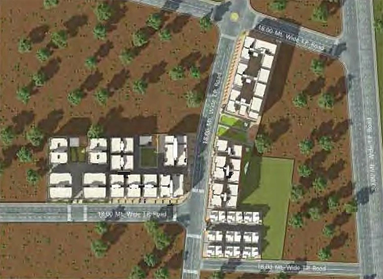 Master Plan of Amar Nisarg Residency in New Sama, Vadodara - Image 117394
