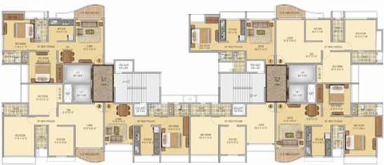 Floor Plan of STG Atlantis in Panch Pakhadi, Thane - Image 213298