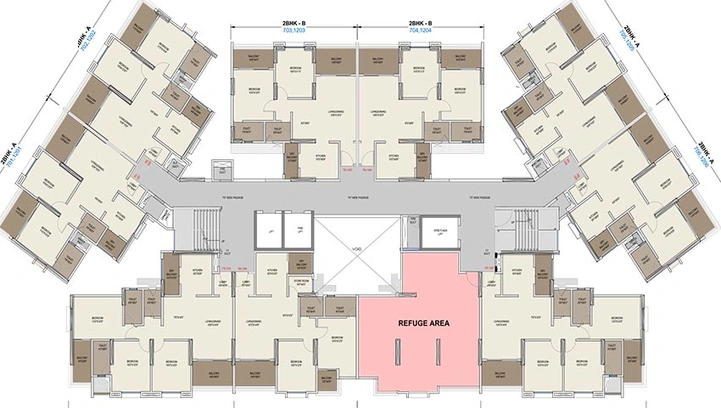 Floor Plan of Sanco Luxury Square in Chikhali, Pune - Image 213311