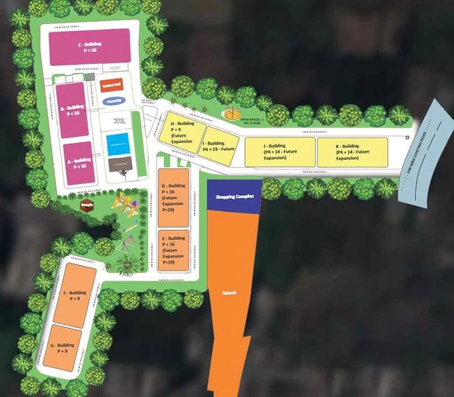 Master Plan of Surabhi City in Somatane, Pune - Image 213401