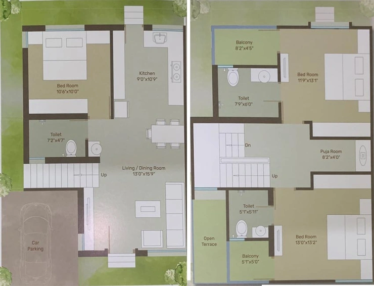 3 BHK House/Villa in Shree Om Tulip in Waghodia Road, Vadodara - Image 761402