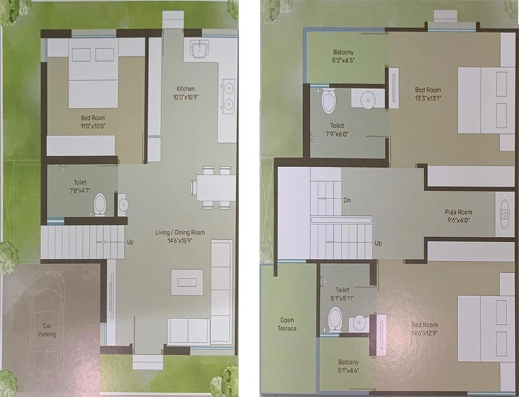 3 BHK House/Villa in Shree Om Tulip in Waghodia Road, Vadodara - Image 761404