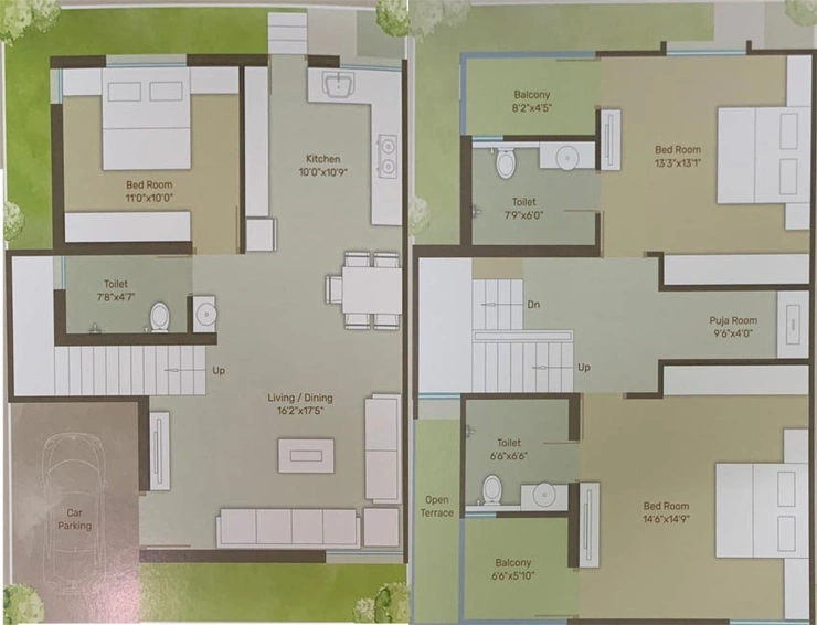 3 BHK House/Villa in Shree Om Tulip in Waghodia Road, Vadodara - Image 761403