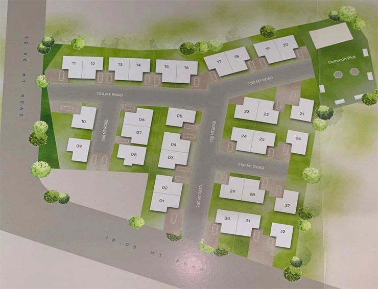 Master Plan of Shree Om Tulip in Waghodia Road, Vadodara - Image 117416