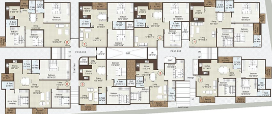 Floor Plan of Elite Unique in Sarjapur Road, Bangalore - Image 213487