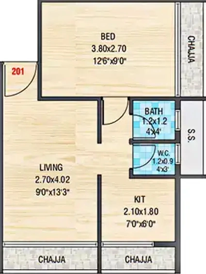 1 BHK Flat in Alka Residency in Ulwe, Navi Mumbai - Image 829938