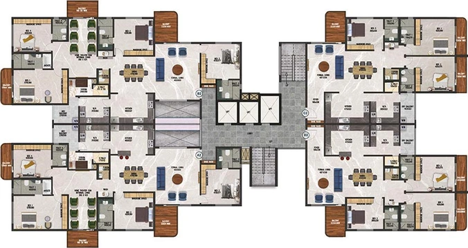 Floor Plan of Kent Eco Sanctum in Ernakulam, Kochi - Image 213518