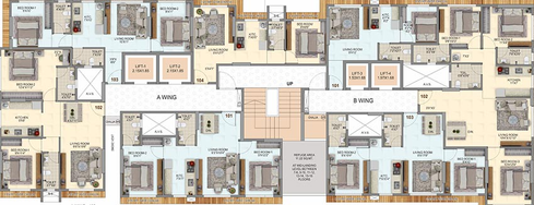 Floor Plan of DD Umiya Parijat in Ghatkopar East, Mumbai - Image 213556